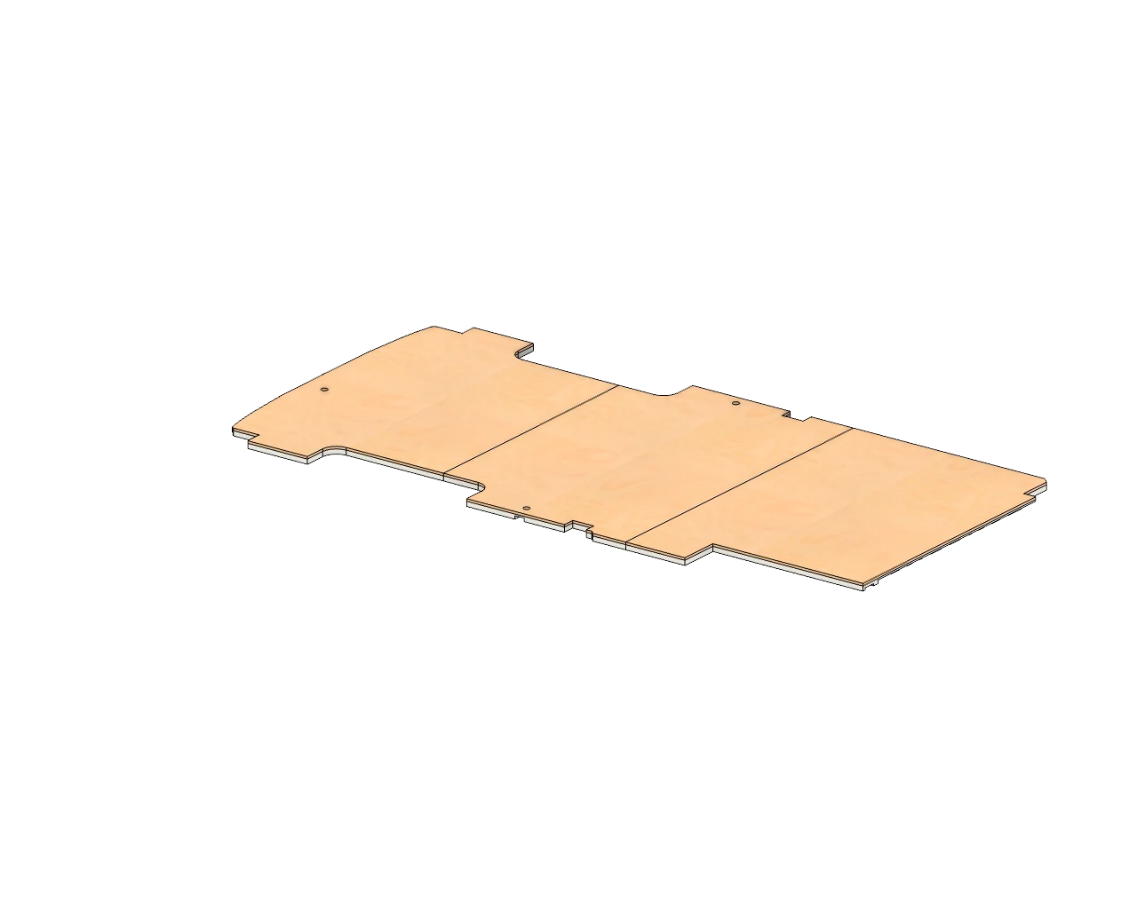 2015+ Ford Transit 250 High Roof Subfloor (Baltic Birch) 148" Wheelbase