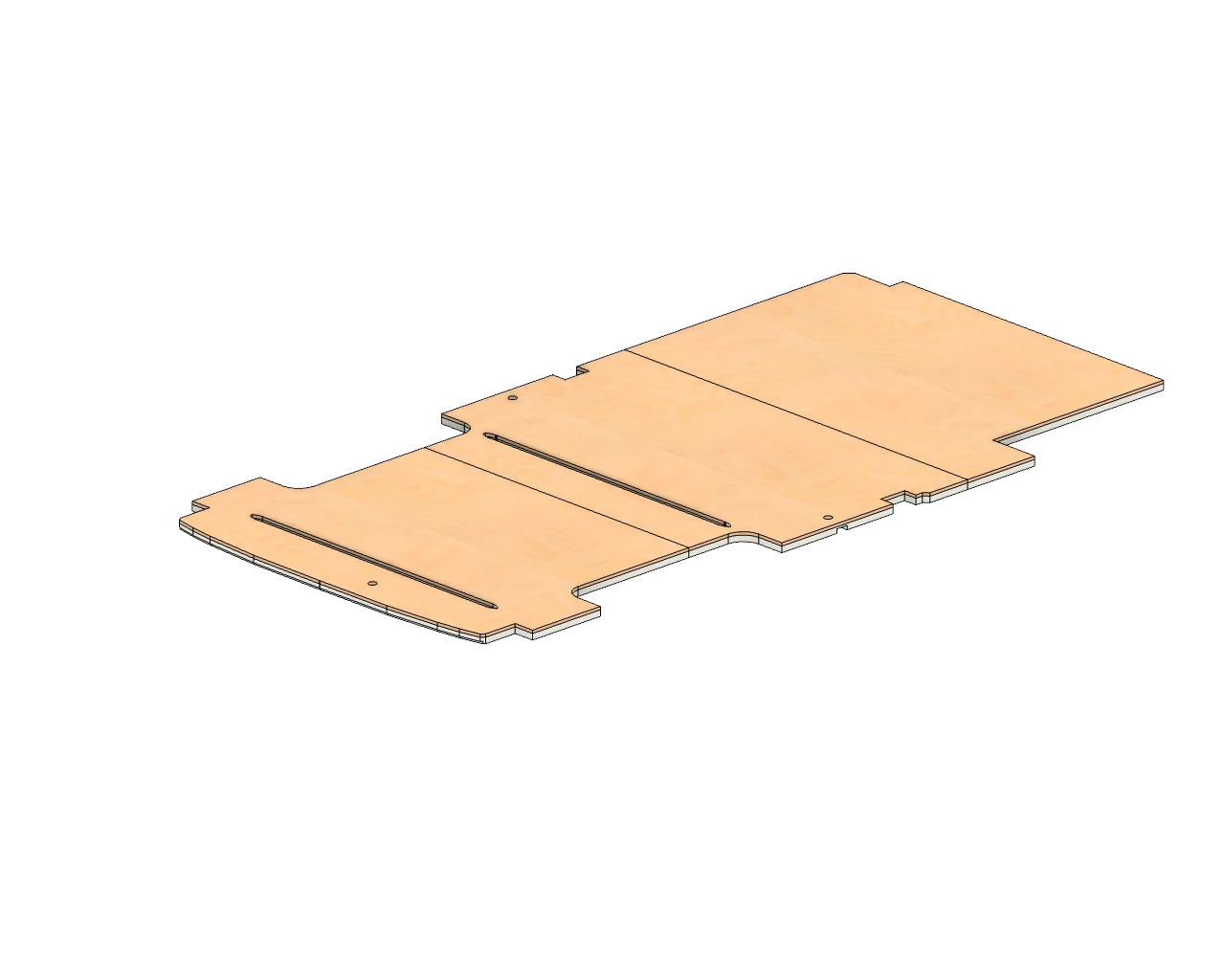 2015+ Ford Transit 250 High Roof Subfloor (Baltic Birch) 148" Wheelbase