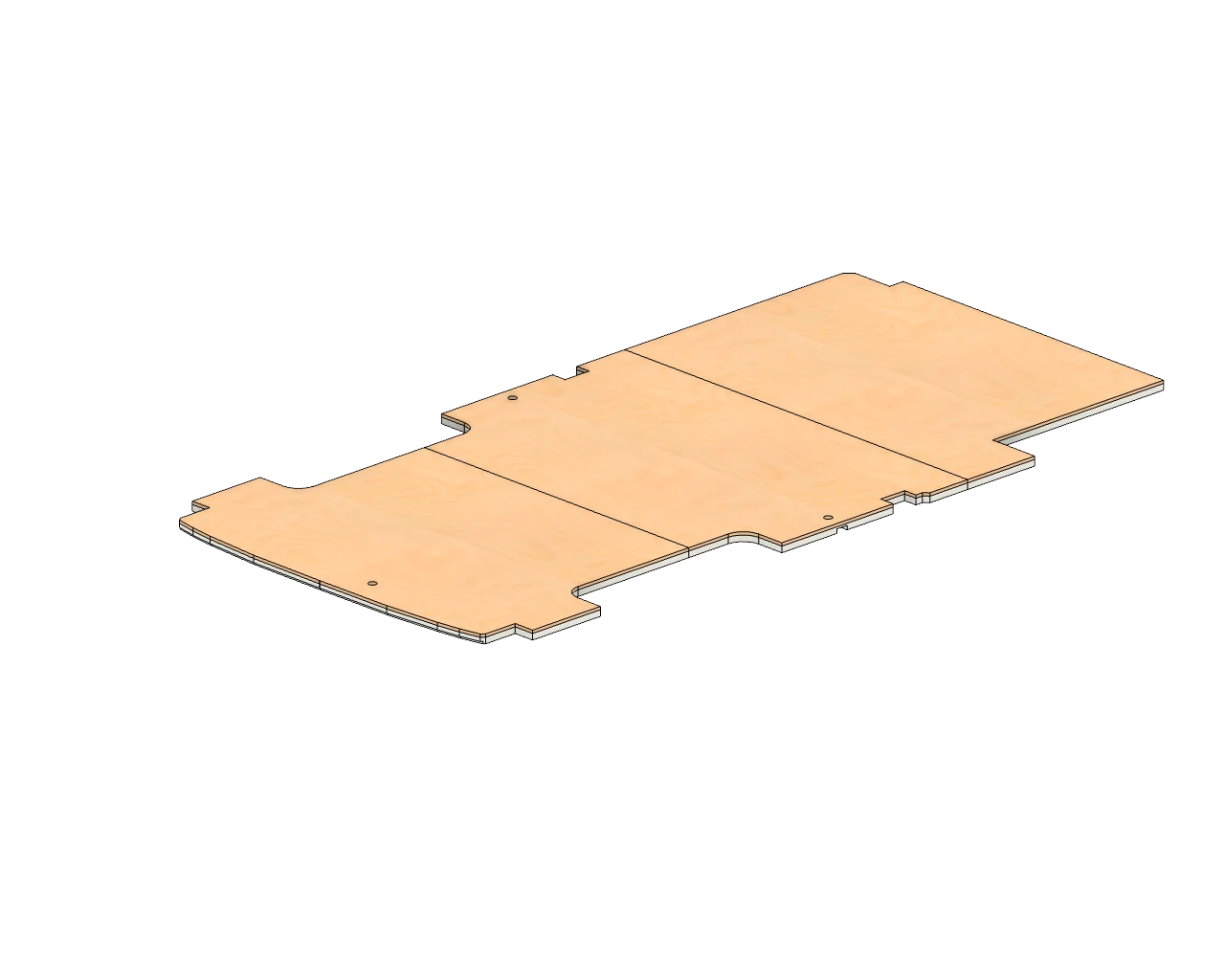 2015+ Ford Transit 250 High Roof Subfloor (Baltic Birch) 148" Wheelbase